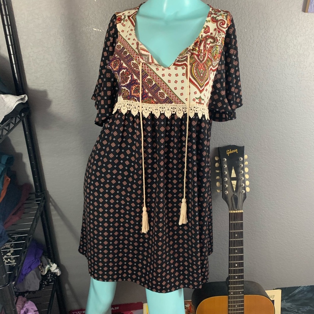 ANTHROPOLOGIE TRIA TRIA Boho Tunic Dress Size: Medium